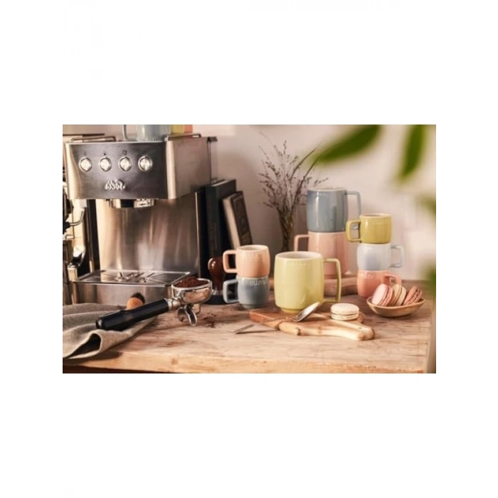 6 Parça Renkli Seramik Kupa Seti, 350 ml