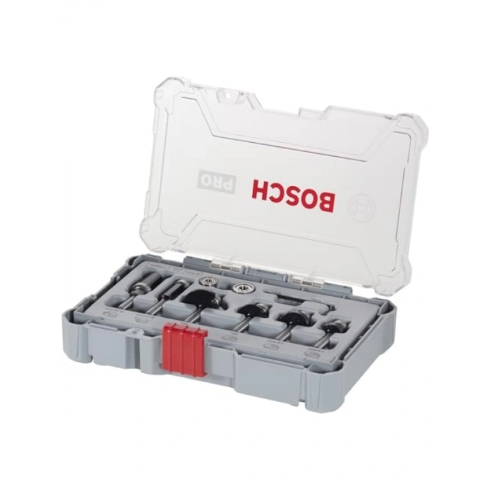 6 Parçalı Düz Freze Seti, 6 mm Şaft