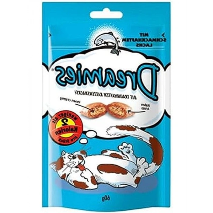 6 x 60 Gr Somonlu Dreamies Kedisi Atıştırmalık Paketi