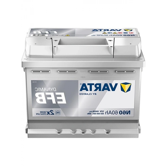60 Ah 640 CCA EFB Akü, Varta Blue Dynamic, Yüksek Güç ve Performans