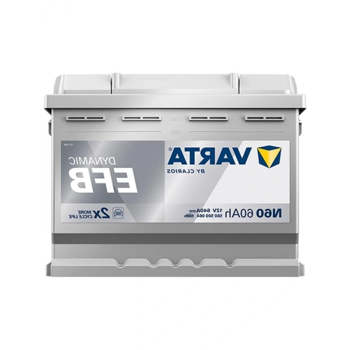 60 Ah 640 CCA EFB Akü, Varta Blue Dynamic, Yüksek Güç ve Performans