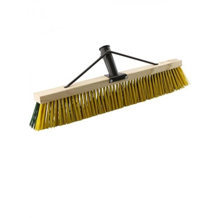 60 cm Ahşap Fırça ile Moloz Yaprak Süpürme ve Toplama