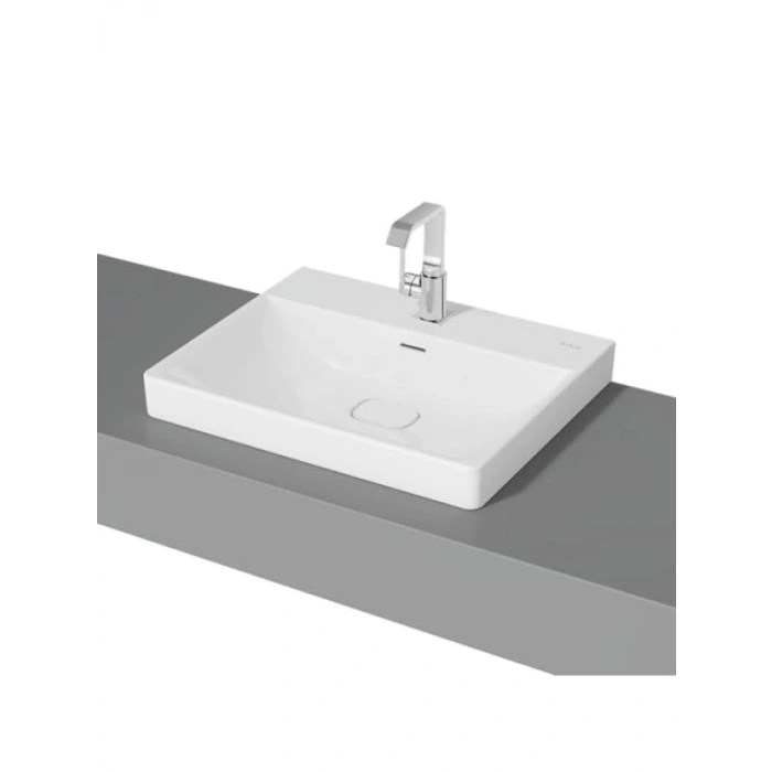 60 cm Beyaz Çanak Lavabo - Tek Armatür Delikli