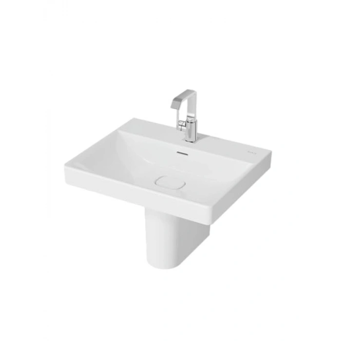 60 cm Beyaz Çanak Lavabo - Tek Armatür Delikli