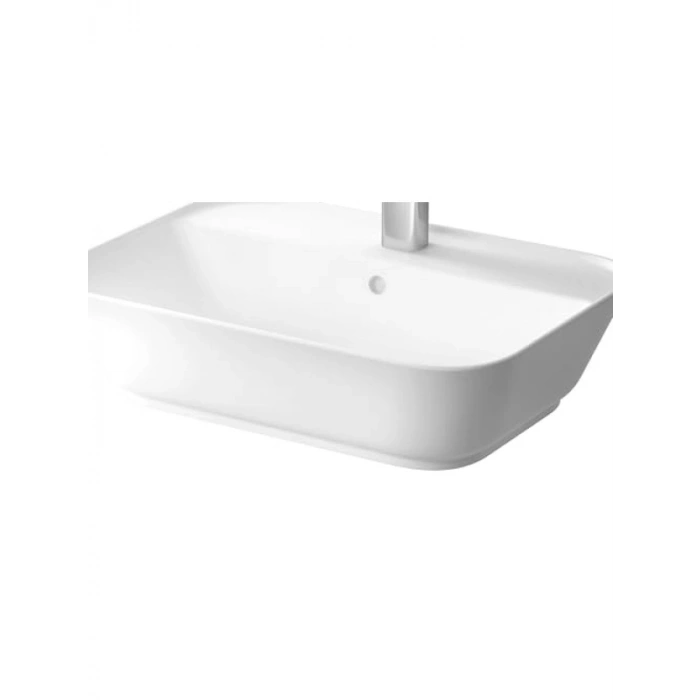 60 cm Beyaz Dikdörtgen Çanak Lavabo