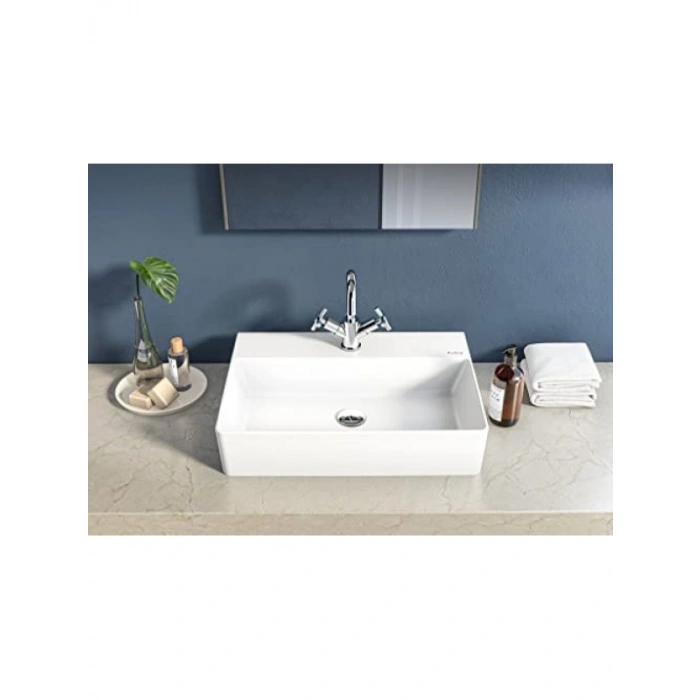 60 cm Dikdörtgen Beyaz Lavabo