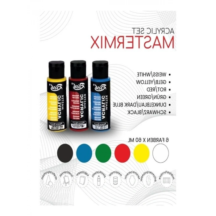 60 ml 12 Renk Pastel Akrilik Boya Seti, Profesyonel Tuval İçin