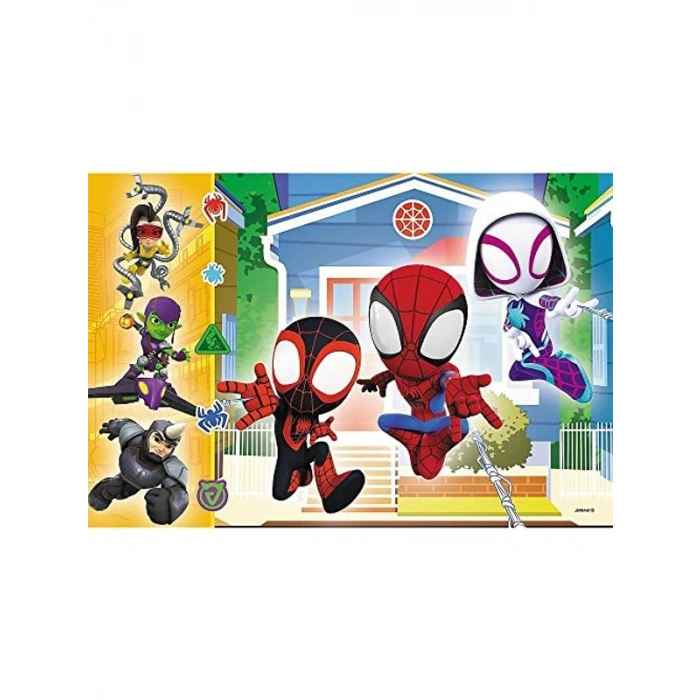 60 Parça Renkli Yapboz, Marvel Masal Kahramanları Temalı
