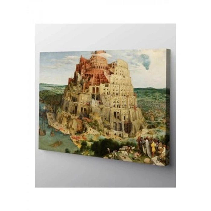 60 x 90 cm Pieter Bruegel Babil Kulesi Kanvas Tablo