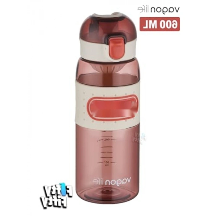 600 ML Kapasiteli Kaydırmaz Gövde Su Matarası, Süzgeçli