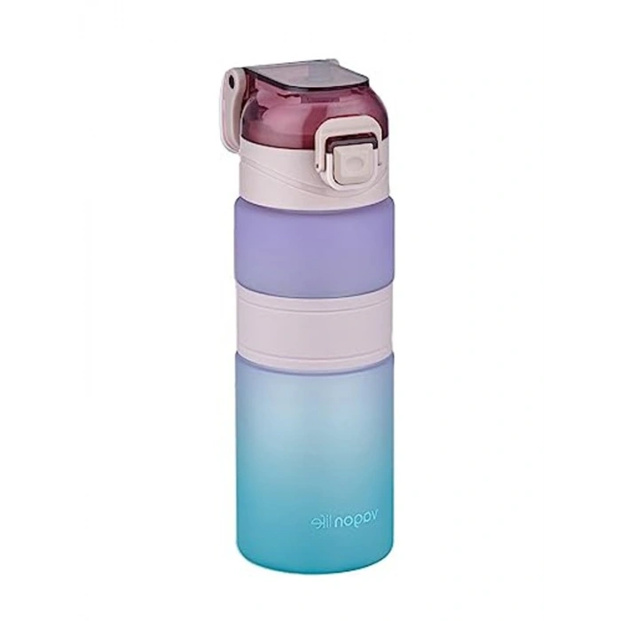 600 ml Kapasiteli Motivasyon Su Matarası - Kaydırmaz Silikon Gövde