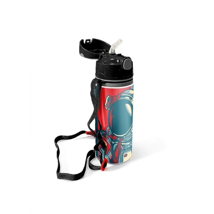 600 ml Kapasiteli Pipetli Alüminyum Matara