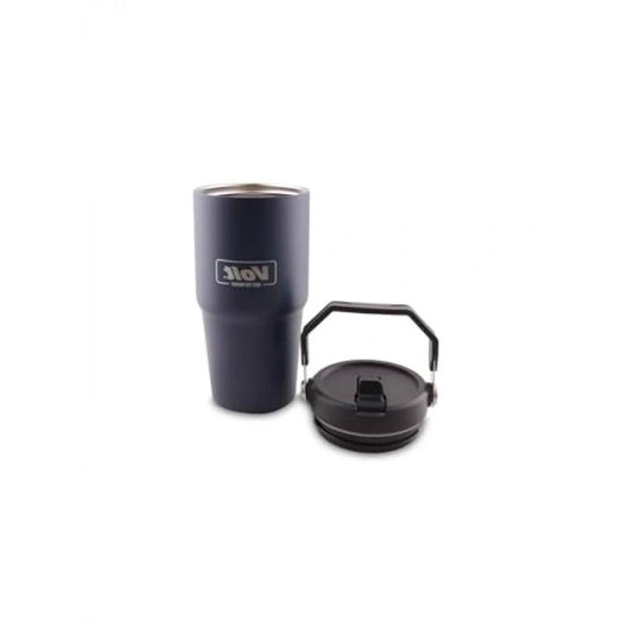 600ML Mavi Unisex Suluk, Termos Özelliği ile Sıcak ve Soğuk İçin