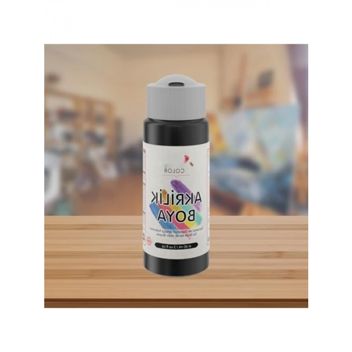 60ml Siyah Akrilik Boya