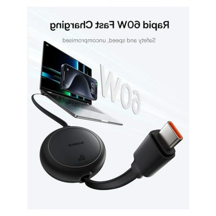 60W Hızlı Şarj Kablo, USB-C, 1m Uzunluk