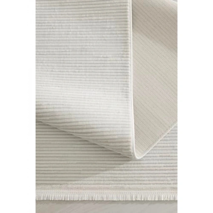 60x100 cm Krem Renk Halı, Salon ve Koridor Kullanımı İçin