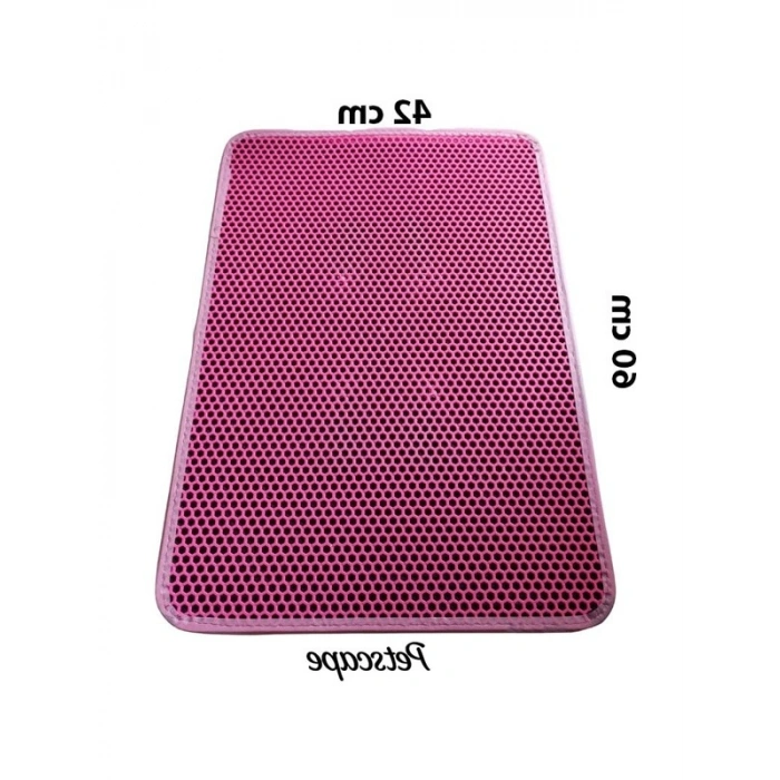 60x42 Cm Elekli Kedi Tuvaleti Önü Paspası, Sert Plastik