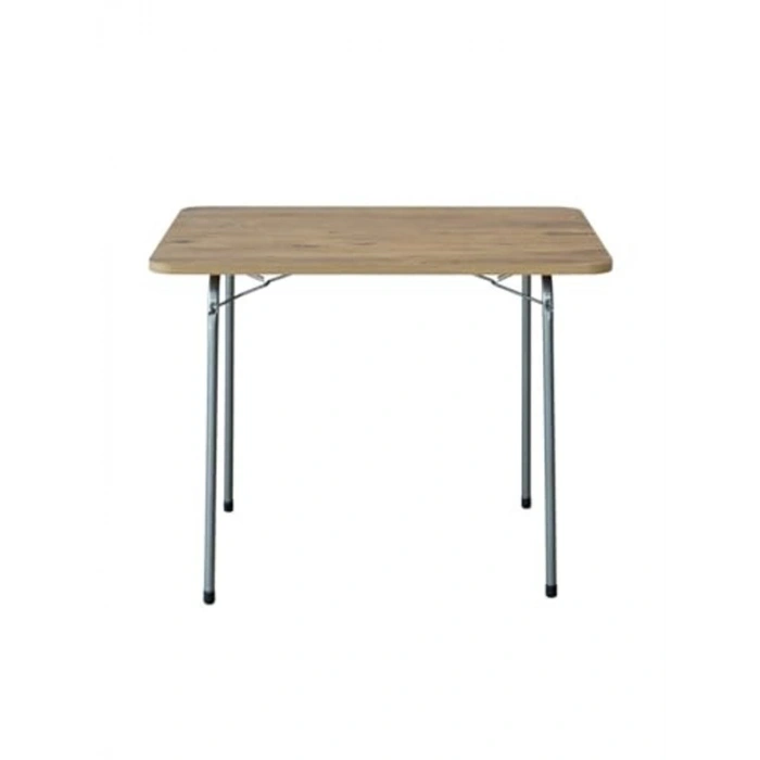 60x80 cm Çam Desenli Katlanır Masa, 4 Adet Katlanır Sandalye ile