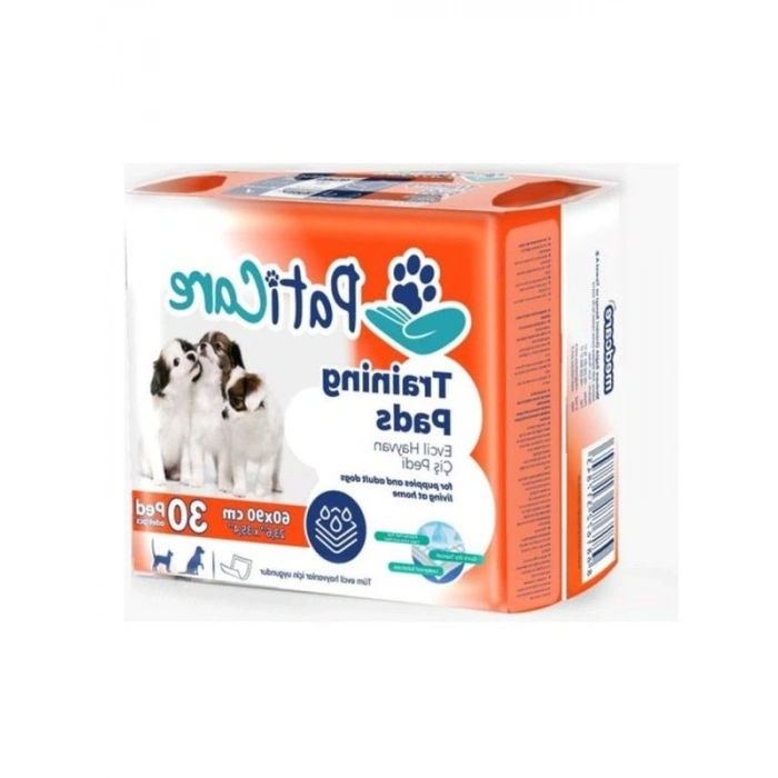 60x90 cm boyutunda 30lu kedi ve köpek çiş pedi