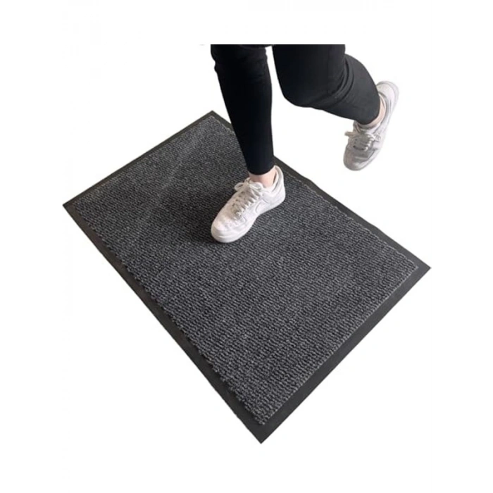 60x90 cm Gri Nem ve Toz Alıcı Paspas, Kapı Önü İçin