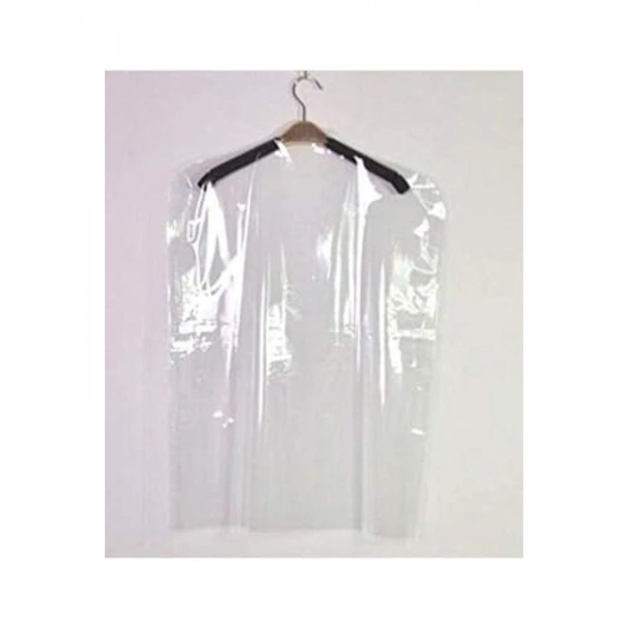 60x90 cm Şeffaf Elbise Koruma Kılıfı, 20 Adet Set