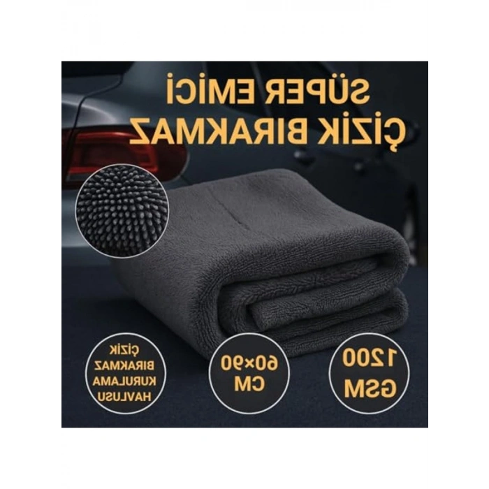 60x90CM Ultra Kalın Mikrofiber Kurulama Havlusu, 1200GSM