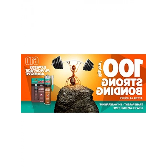 610 Express PU Montaj Yapıştırıcı, Şeffaf ve Çok Amaçlı