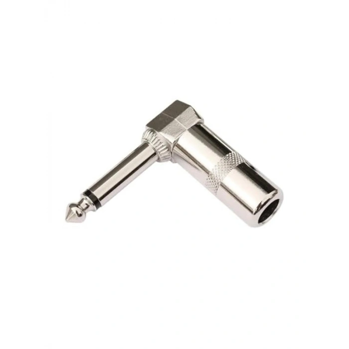 6.3 mm Mono L Tip Metal Jack - 10852 Gümüş