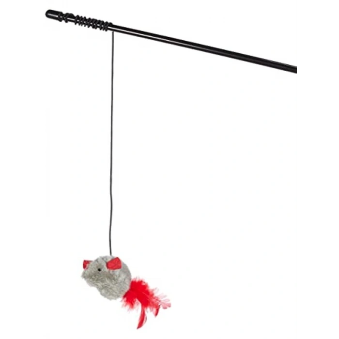 65 cm Sesli Fareli Kedi Oltası ile Avcılık Keyfi