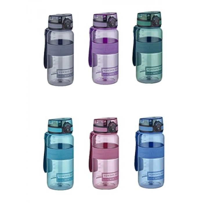 650 Ml Yenilenen Renklerde Tritan Su Matarası