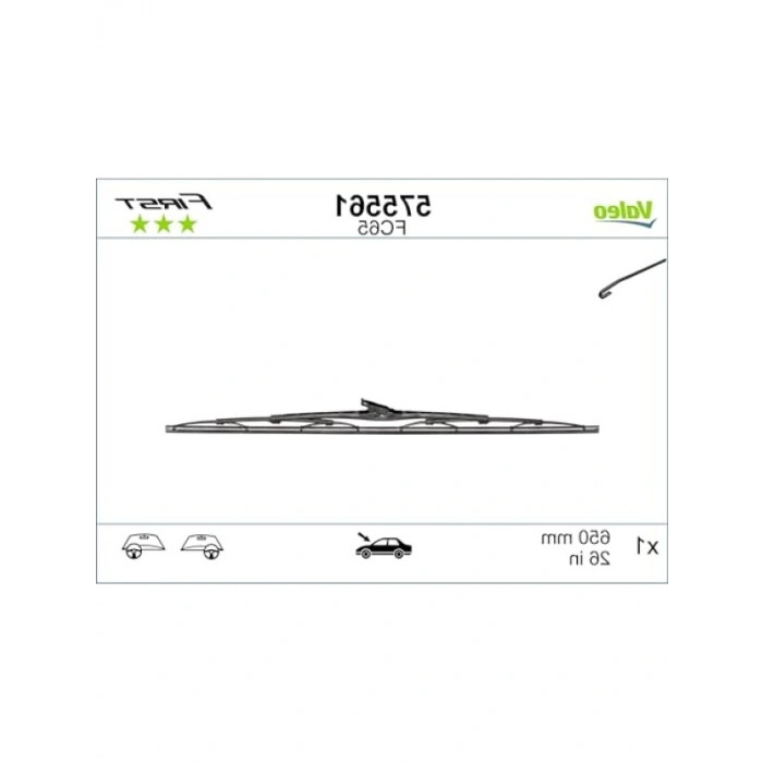 650 mm Silecek Seti - Çoklu Araç Uyumu