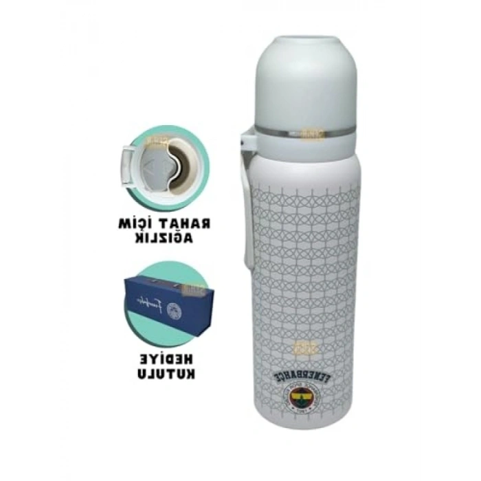 650ml Paslanmaz Çelik Termos - Beyaz