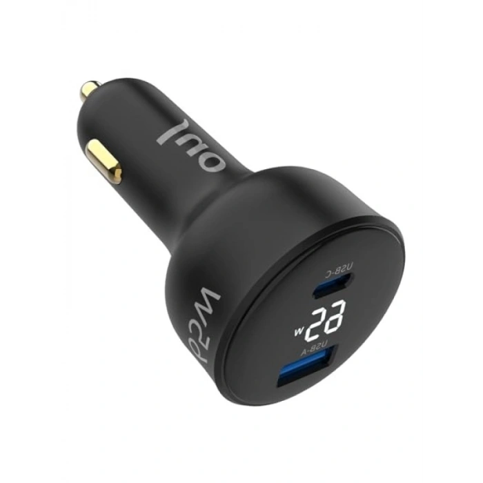 65W Hızlı Araç Şarj Aleti - Type-C ve USB-A Portları ile