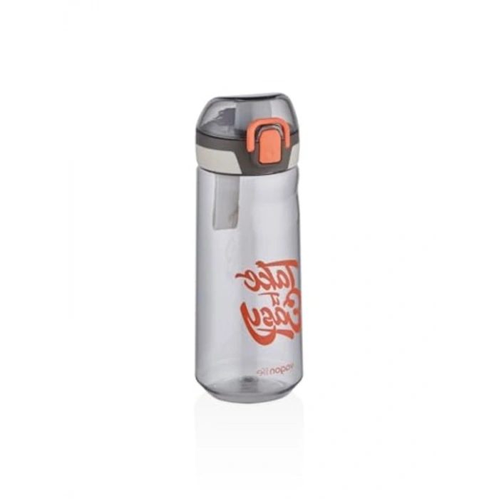 660ml Desenli Polikarbon Matara, Hafif ve Dayanıklı Yapı
