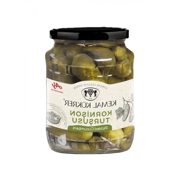 680 gr Cam Kavanozda Kornişon Turşu No:2