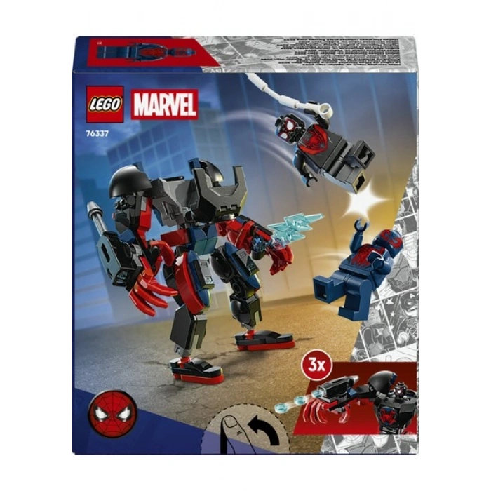 LEGO® ǀ Marvel Miles Morales Robotu, Örümcek Adam 2099’a Karşı 76337 - 6+ Yaş için Yaratıcı Oyuncak Yapım Seti (135 Parça)