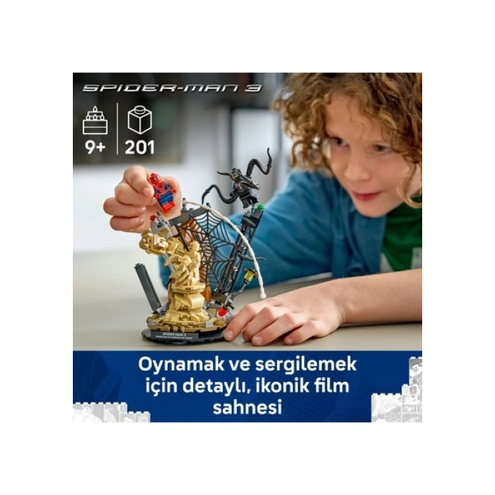 LEGO® ǀ Marvel Efsanevi Savaş: Örümcek Adam, Kum Adam’a Karşı 76334 - 9+ için Yaratıcı Oyuncak Yapım Seti (201 Parça)
