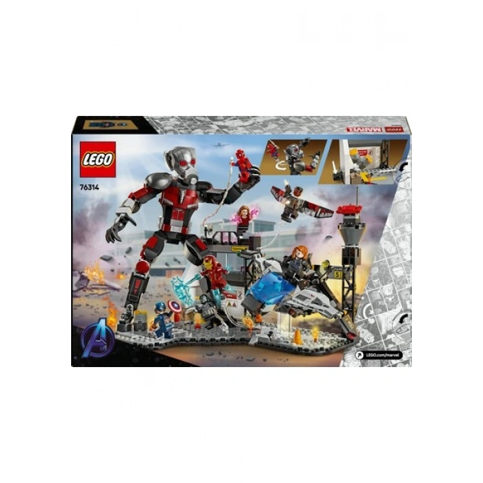 LEGO ® ǀ Marvel Kaptan Amerika: Kahramanların Savaşı Aksiyon Savaşı 76314 - 10 Yaş & Üzeri Çocuklar için Oyuncak Yapım Seti (736P)