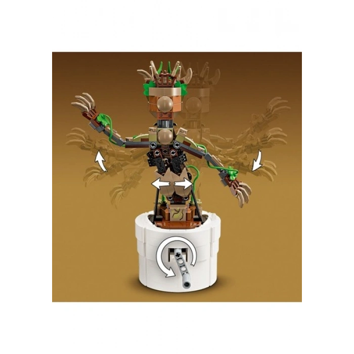 LEGO ® ǀ Marvel Dans Eden Groot 76297 - 10 Yaş & Üzeri Süper Kahraman Seven Çocuklar için Yaratıcı Oyuncak Yapım Seti (459 Parça)