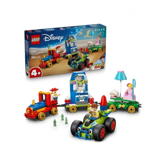 LEGO® ǀ Disney ve Pixar Oyuncak Hikayesi Kutlama Treni ve Rc Araba 43264 - 4+ Çocuklar Için Yaratıcı Oyuncak Yapım Seti (206 Pr)