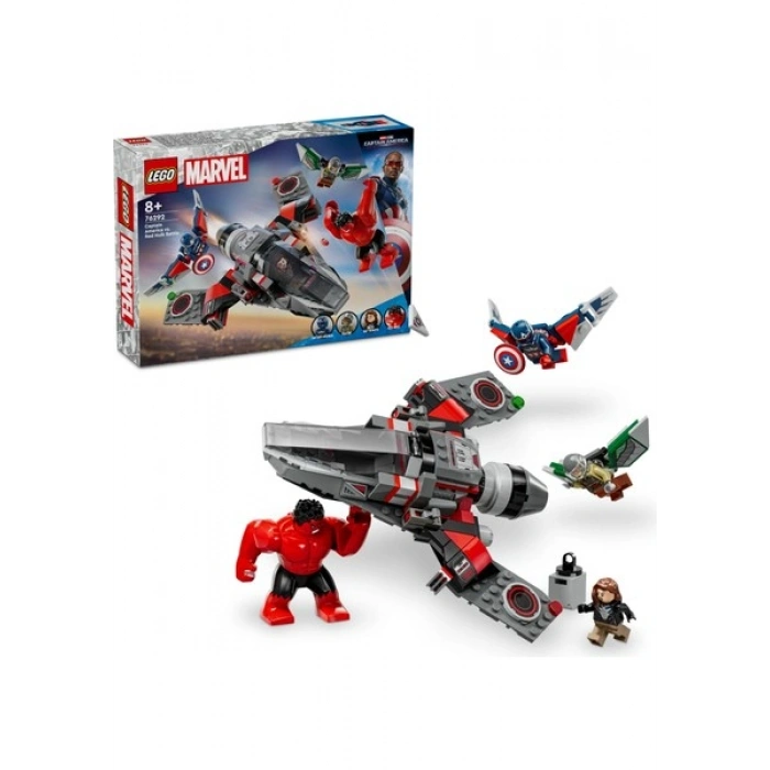 LEGO ® ǀ Marvel Kaptan Amerika ile Red Hulk Savaşı 76292 - 8 Yaş & Üzeri Çocuklar için Yaratıcı Oyuncak Yapım Seti (223 Parça)