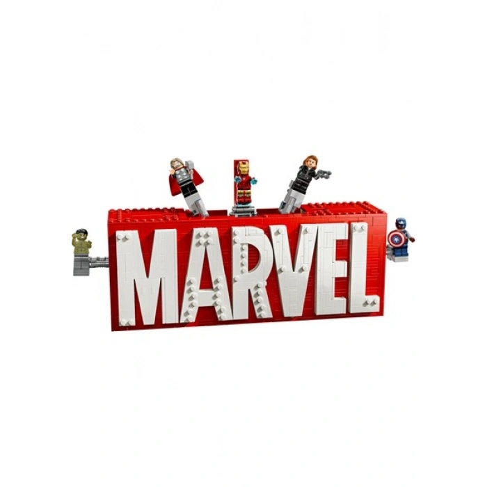 LEGO ® ǀ Marvel MARVEL Logosu ve Minifigürleri 76313 - 12 Yaş & Üzeri Çocuklar için Yaratıcı Oyuncak Yapım Seti (931 Parça)