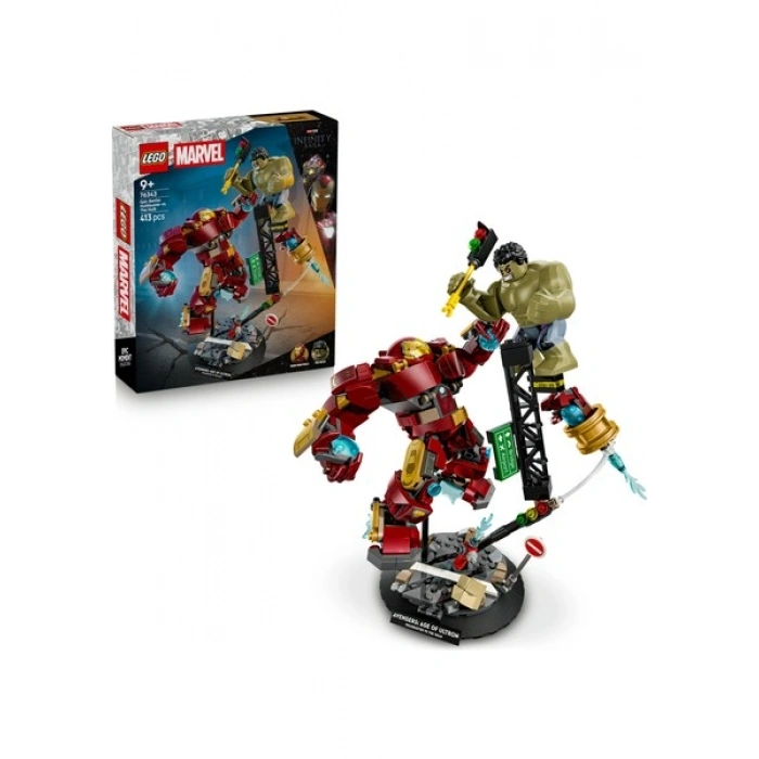 LEGO® ǀ Marvel Efsanevi Savaş: Hulkbuster, Hulk’a Karşı 76343 - 9+ için Minifigür İçeren Yaratıcı Oyuncak Yapım Seti (413 Parça)