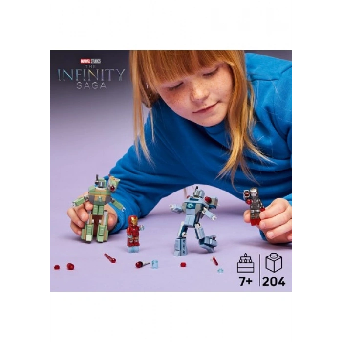Lego® ǀ Marvel Iron Man ve War Machine, Hammer Insansız Hava Araçlarına Karşı 76320 - 7+ Çocuklar Için Oyuncak Yapım Seti (204P)