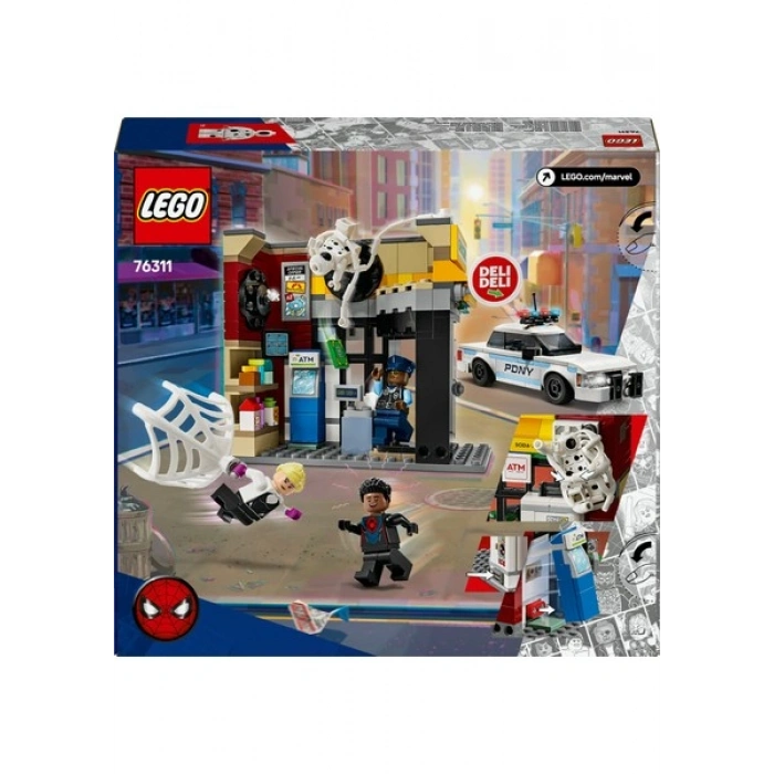® ǀ Marvel Spider-Verse: Miles Morales, Spota Karşı 76311 - 9+ için Süper Kahraman Figürü İçeren Oyuncak Yapım Seti (375P)