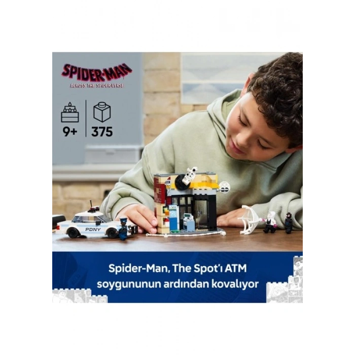 ® ǀ Marvel Spider-Verse: Miles Morales, Spota Karşı 76311 - 9+ için Süper Kahraman Figürü İçeren Oyuncak Yapım Seti (375P)