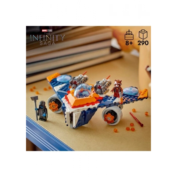 LEGO ® ǀ Marvel Rocketin Warbird Aracı Ronan’a Karşı 76278 - 8 Yaş & Üzeri Çocuklar için Yaratıcı Oyuncak Yapım Seti (290 Parça)