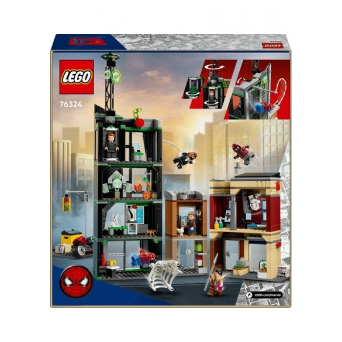 Lego® ǀ Marvel Örümcek Adam, Oscorpa Karşı 76324 – 10 Yaş & Üzeri Çocuklar Için Yaratıcı Oyuncak Yapım Seti (808 Parça)