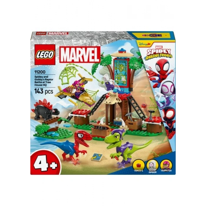 LEGO ® ǀ Marvel Ağaç Ev Karargahında Spidey ve Gobbynin Raptor Savaşı 11200 - 4 Yaş & Üzeri Çocuklar için Oyuncak Yapım Seti (143 P)