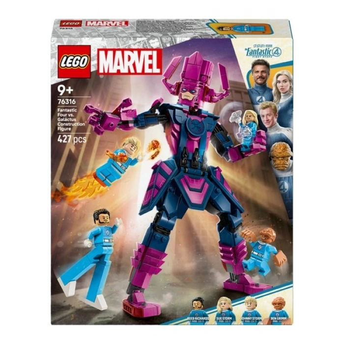 LEGO® ǀ Marvel Fantastik Dörtlü, Galactus Yapım Figürüne Karşı 76316 - 9+ Çocuklar Için Yaratıcı Oyuncak Yapım Seti (427 Parça)